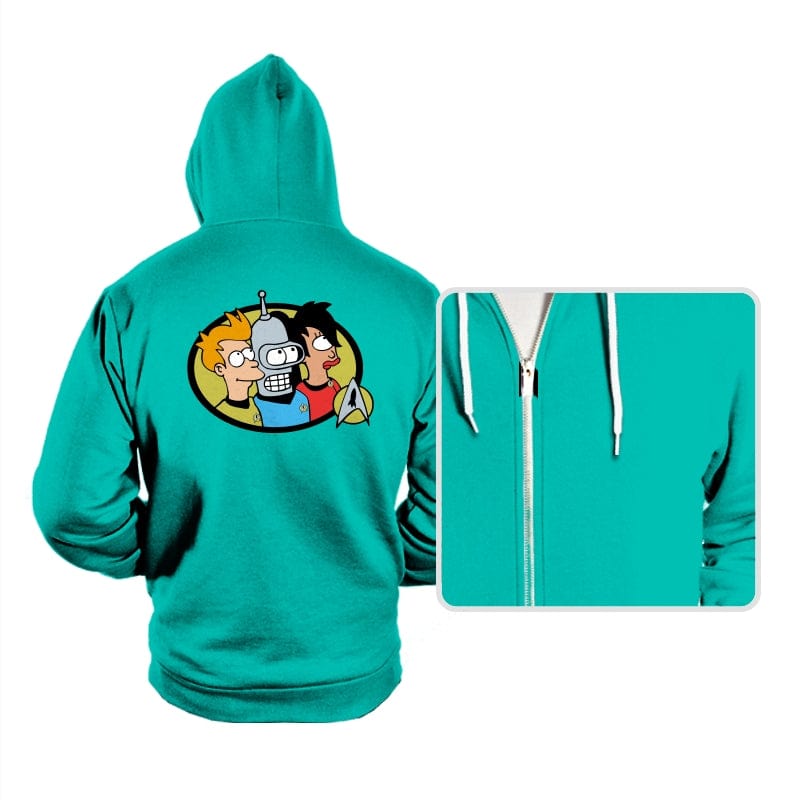 Boldly Go Maybe - Hoodies Hoodies RIPT Apparel Small / Teal