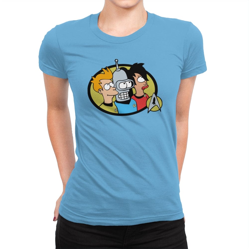 Boldly Go Maybe - Womens Premium T-Shirts RIPT Apparel Small / Turquoise