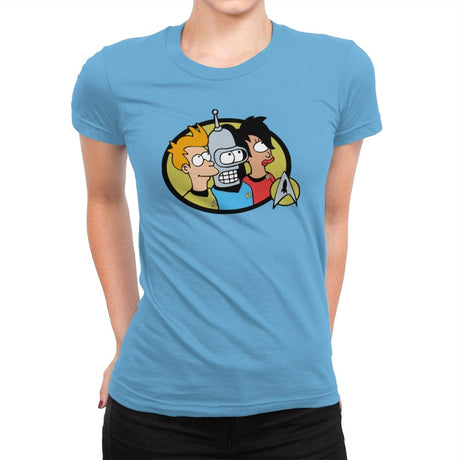 Boldly Go Maybe - Womens Premium T-Shirts RIPT Apparel Small / Turquoise