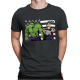 Bombs Over Asgard - Best Seller - Mens Premium T-Shirts RIPT Apparel Small / Heavy Metal