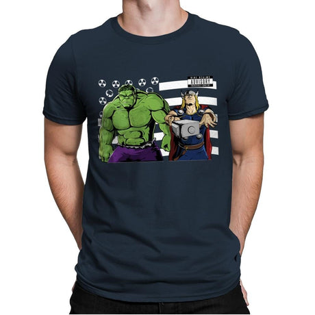 Bombs Over Asgard - Best Seller - Mens Premium T-Shirts RIPT Apparel Small / Indigo