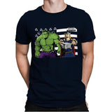 Bombs Over Asgard - Best Seller - Mens Premium T-Shirts RIPT Apparel Small / Midnight Navy