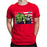 Bombs Over Asgard - Best Seller - Mens Premium T-Shirts RIPT Apparel Small / Red