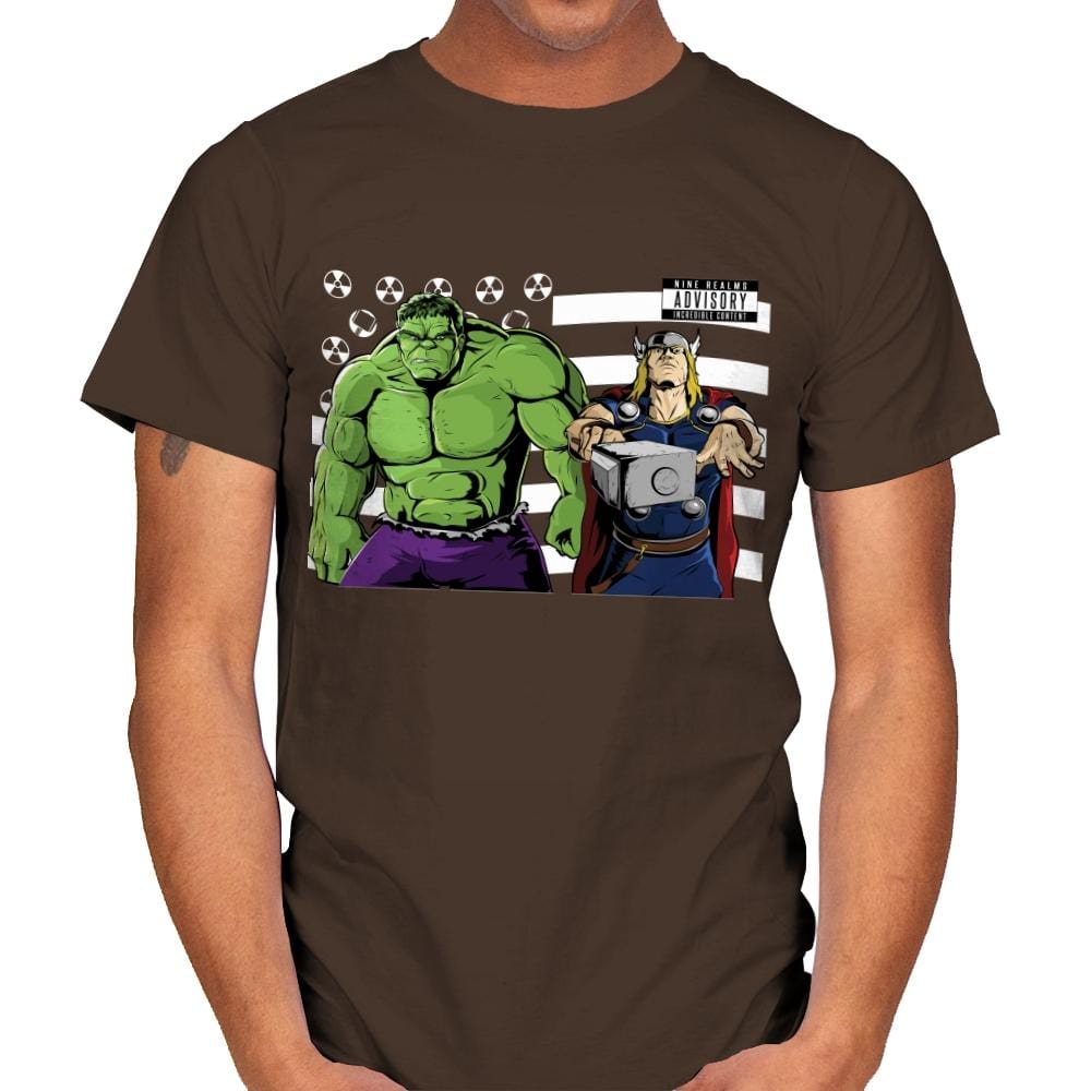 Bombs Over Asgard - Best Seller - Mens T-Shirts RIPT Apparel Small / Dark Chocolate