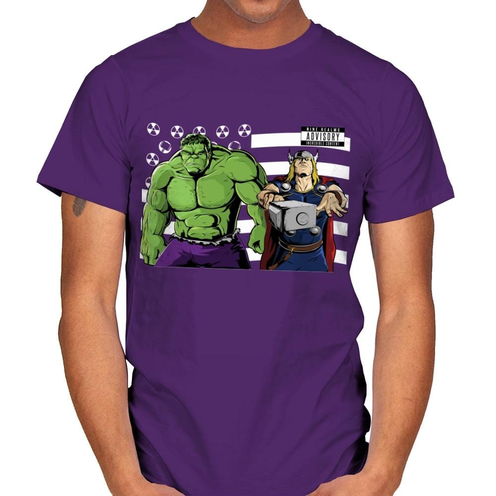 Bombs Over Asgard - Best Seller - Mens T-Shirts RIPT Apparel Small / Purple