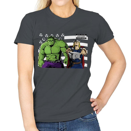 Bombs Over Asgard - Best Seller - Womens T-Shirts RIPT Apparel Small / Charcoal