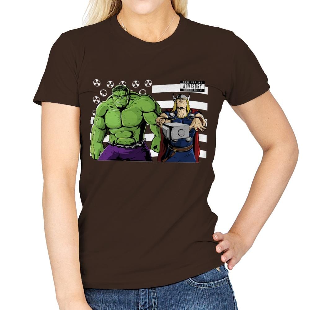 Bombs Over Asgard - Best Seller - Womens T-Shirts RIPT Apparel Small / Dark Chocolate