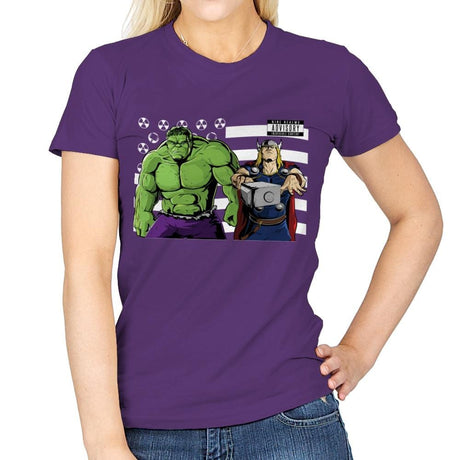 Bombs Over Asgard - Best Seller - Womens T-Shirts RIPT Apparel Small / Purple