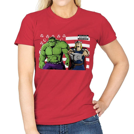 Bombs Over Asgard - Best Seller - Womens T-Shirts RIPT Apparel Small / Red