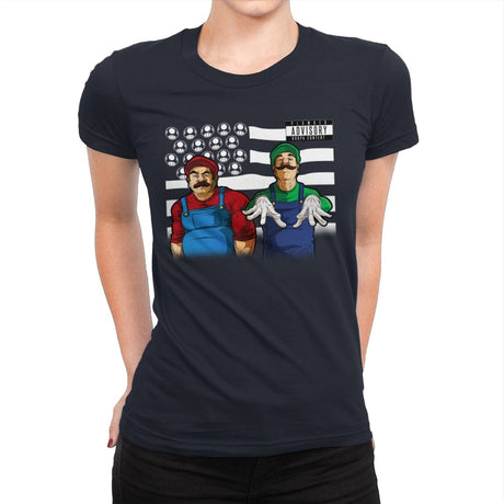 Bombs Over Koopas - Best Seller - Womens Premium T-Shirts RIPT Apparel Small / Midnight Navy