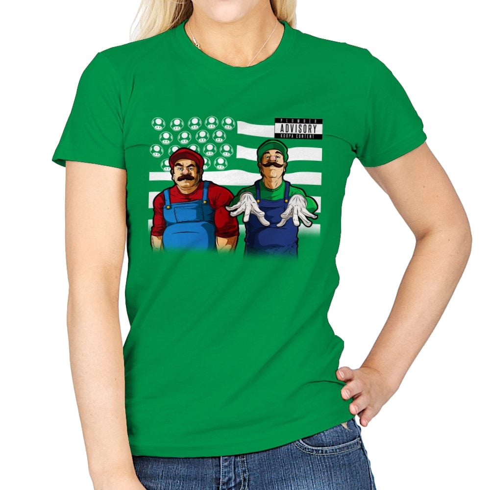 Bombs Over Koopas - Best Seller - Womens T-Shirts RIPT Apparel Small / Irish Green