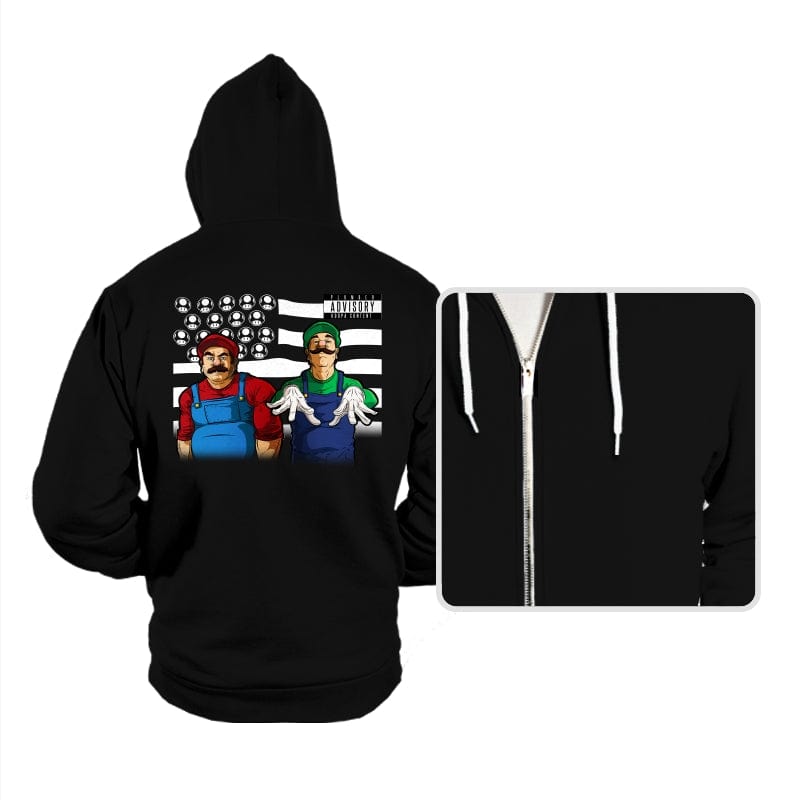 Bombs Over Koopas - Hoodies Hoodies RIPT Apparel Small / Black
