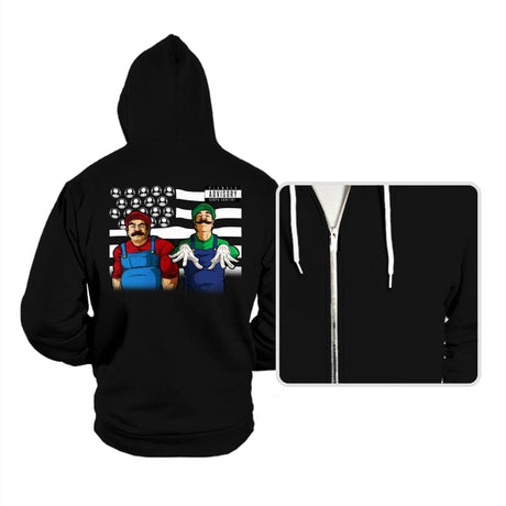 Bombs Over Koopas - Hoodies Hoodies RIPT Apparel Small / Black