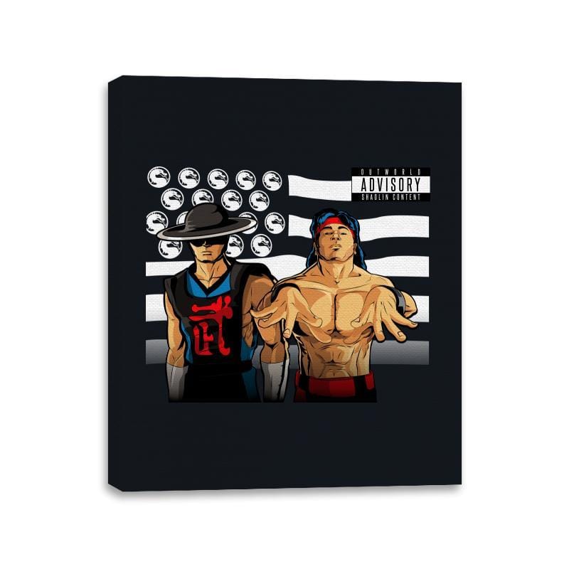 Bombs Over Outworld  - Canvas Wraps Canvas Wraps RIPT Apparel 11x14 / Black