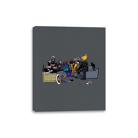Boneheads - Canvas Wraps Canvas Wraps RIPT Apparel 8x10 / Charcoal