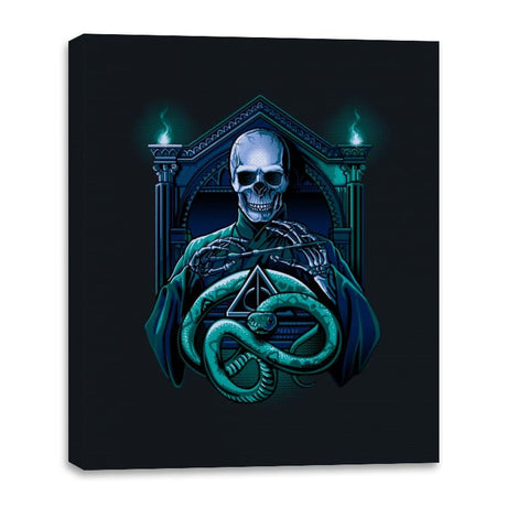 Bones or The Dark Lord - Canvas Wraps Canvas Wraps RIPT Apparel 16x20 / Black