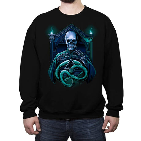 Bones or The Dark Lord - Crew Neck Sweatshirt Crew Neck Sweatshirt RIPT Apparel Small / Black