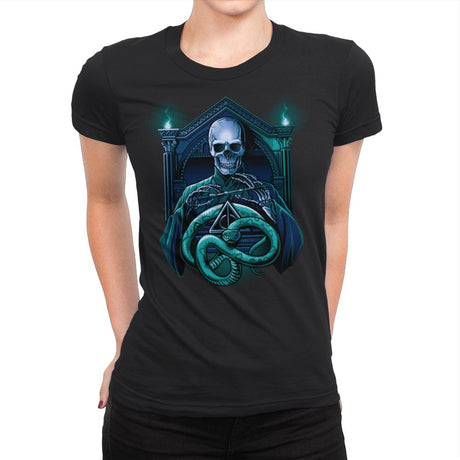 Bones or The Dark Lord - Womens Premium T-Shirts RIPT Apparel Small / Black