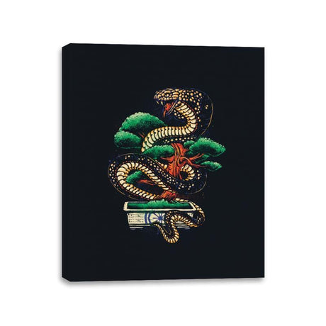 Bonsai Never Die - Canvas Wraps Canvas Wraps RIPT Apparel 11x14 / Black