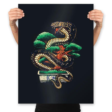 Bonsai Never Die - Prints Posters RIPT Apparel 18x24 / Black