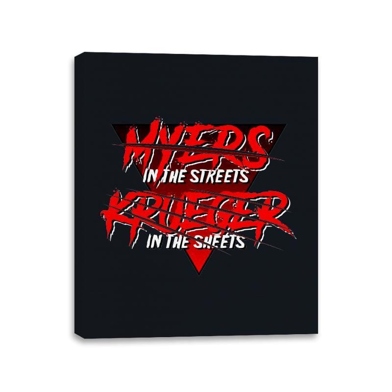 Boogeyman in the Streets, Nightmare in the Sheets - Canvas Wraps Canvas Wraps RIPT Apparel 11x14 / Black