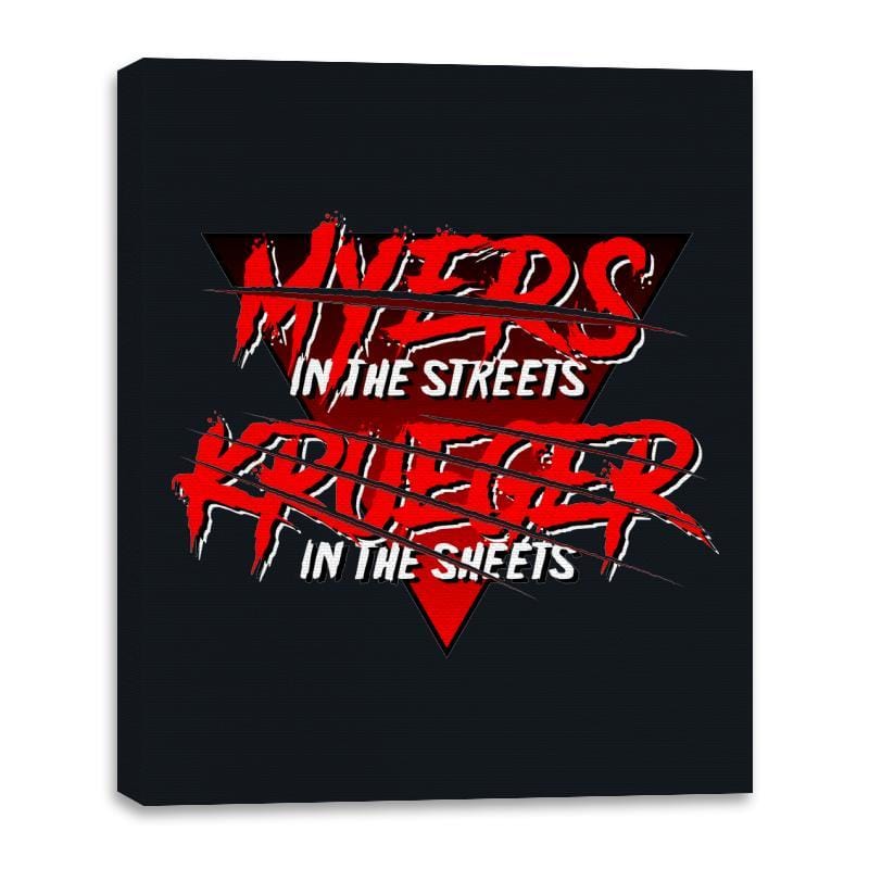 Boogeyman in the Streets, Nightmare in the Sheets - Canvas Wraps Canvas Wraps RIPT Apparel 16x20 / Black