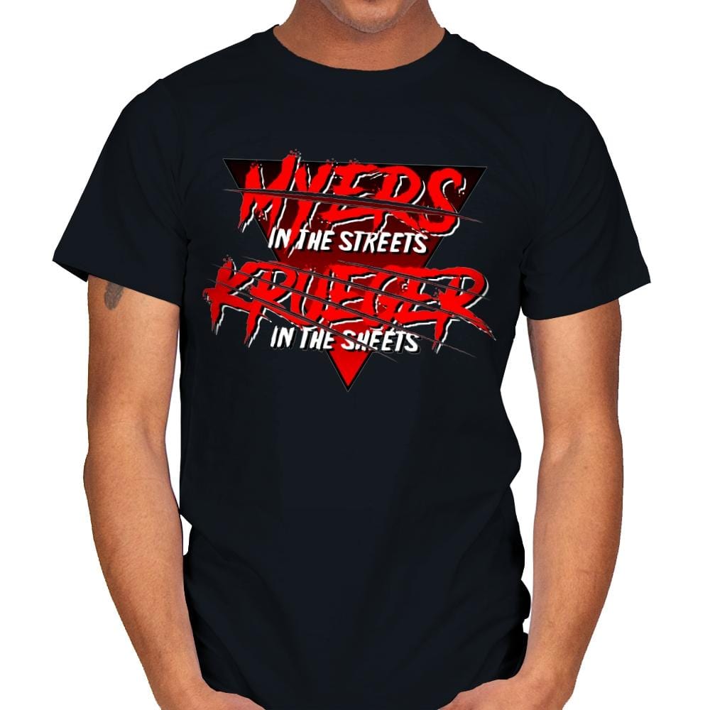 Boogeyman in the Streets, Nightmare in the Sheets - Mens T-Shirts RIPT Apparel Small / Black