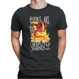 Book Dragon - Mens Premium T-Shirts RIPT Apparel Small / Heavy Metal