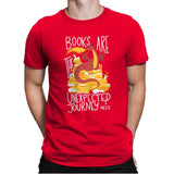 Book Dragon - Mens Premium T-Shirts RIPT Apparel Small / Red