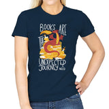 Book Dragon - Womens T-Shirts RIPT Apparel Small / Navy
