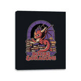 Books and Dragons - Canvas Wraps Canvas Wraps RIPT Apparel 11x14 / Black