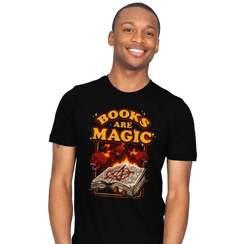 Books Are Magic - Mens T-Shirts RIPT Apparel