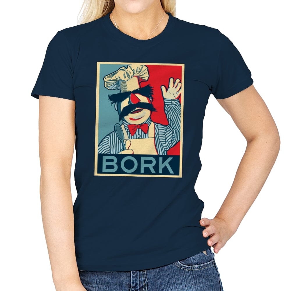 Bork - Womens T-Shirts RIPT Apparel Small / Navy