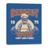 Borkout Gym - Canvas Wraps Canvas Wraps RIPT Apparel 16x20 / Royal