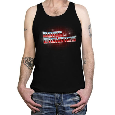 Born in the 80s - Tanktop Tanktop RIPT Apparel X-Small / Black