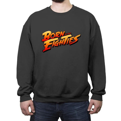 Born in the Eighties - Crew Neck Sweatshirt Crew Neck Sweatshirt RIPT Apparel