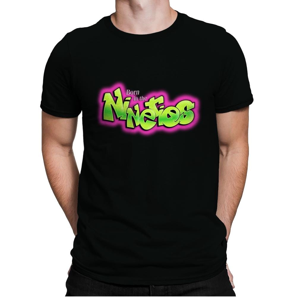 Born In The Nineties - Mens Premium T-Shirts RIPT Apparel Small / Black