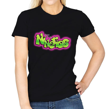 Born In The Nineties - Womens T-Shirts RIPT Apparel Small / Black