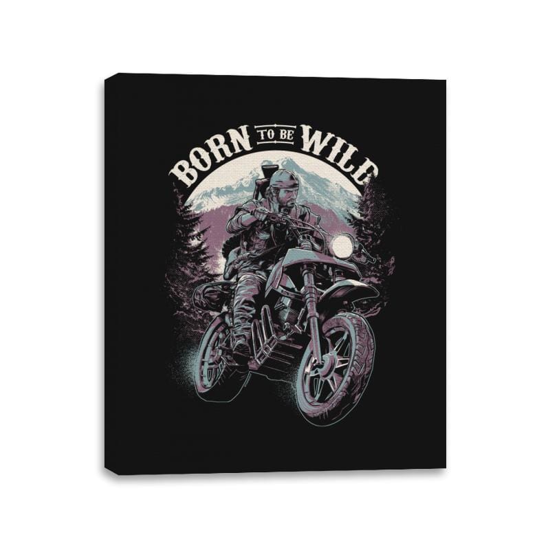 Born To Be Wild - Canvas Wraps Canvas Wraps RIPT Apparel 11x14 / Black