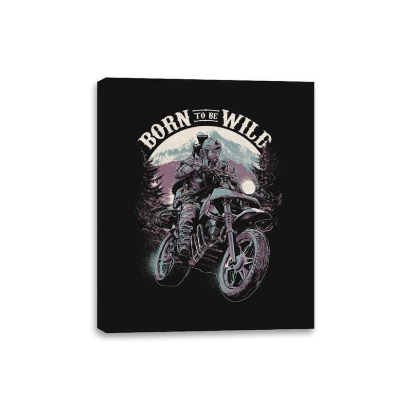 Born To Be Wild - Canvas Wraps Canvas Wraps RIPT Apparel 8x10 / Black