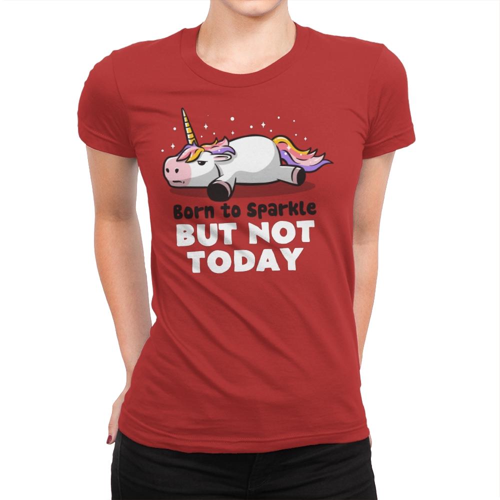 Born To Sparkle - Womens Premium T-Shirts RIPT Apparel Small / Red