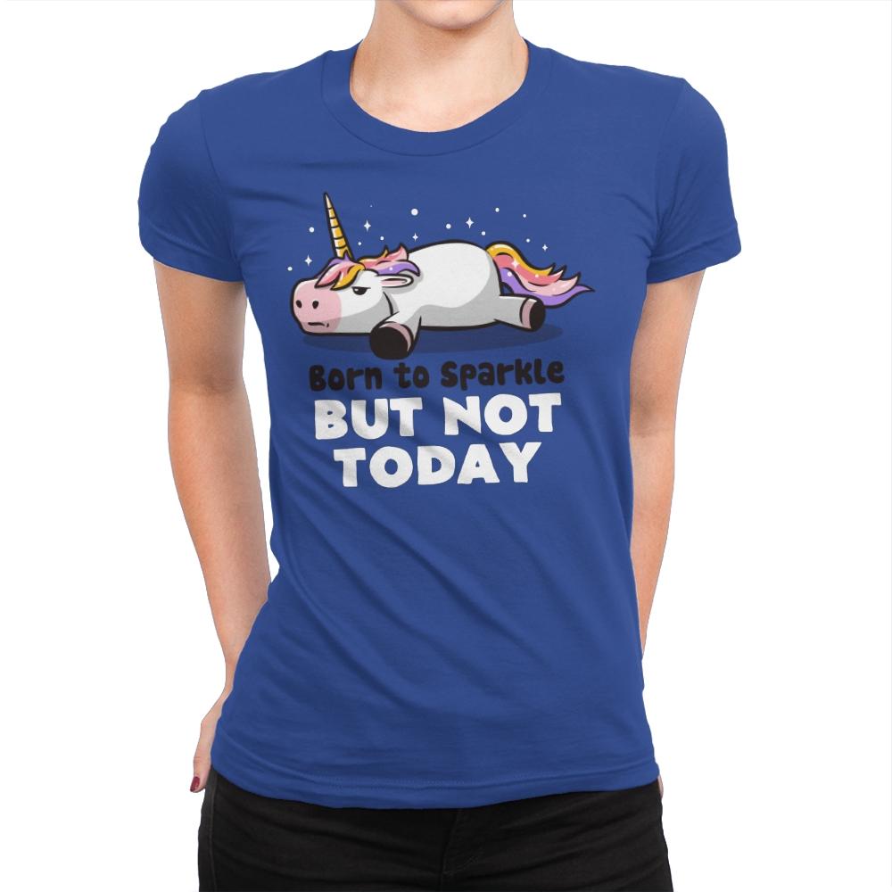 Born To Sparkle - Womens Premium T-Shirts RIPT Apparel Small / Royal