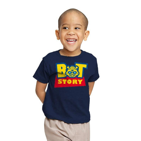 Bot Story - Youth T-Shirts RIPT Apparel X-small / Navy