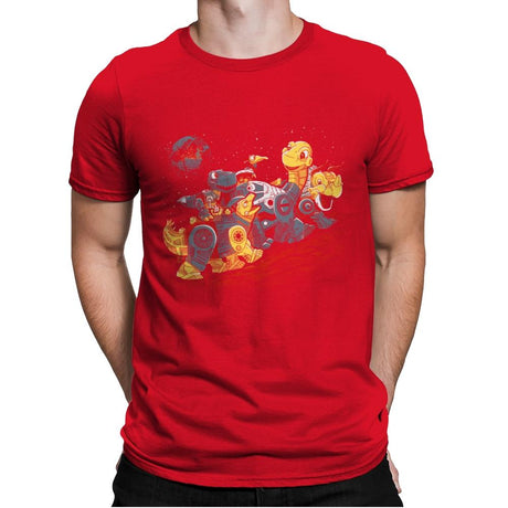 Bots Before Time - Best Seller - Mens Premium T-Shirts RIPT Apparel Small / Red
