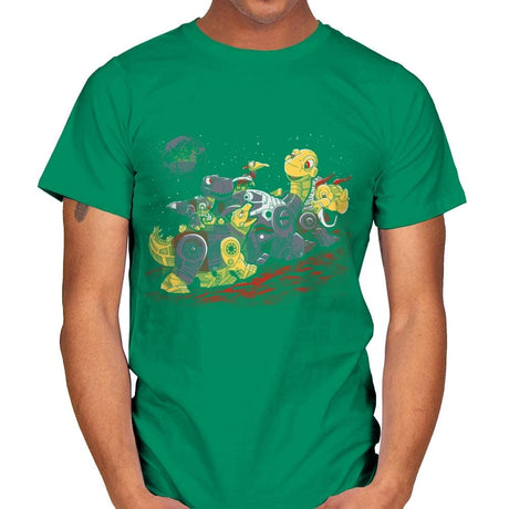 Bots Before Time - Best Seller - Mens T-Shirts RIPT Apparel Small / Kelly Green
