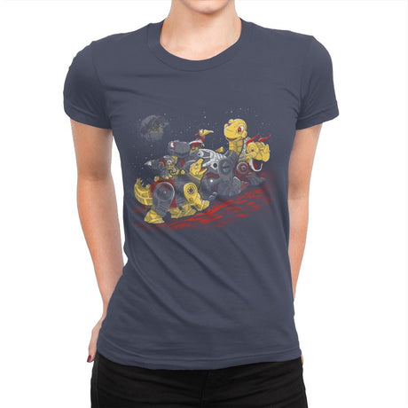 Bots Before Time - Best Seller - Womens Premium T-Shirts RIPT Apparel Small / Indigo