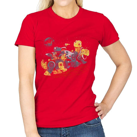 Bots Before Time - Best Seller - Womens T-Shirts RIPT Apparel Small / Red