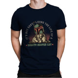 Bounty Hunter Cat - Mens Premium T-Shirts RIPT Apparel Small / Midnight Navy