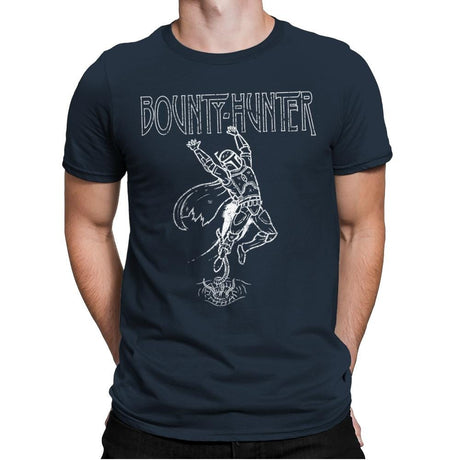 Bounty Hunter - Mens Premium T-Shirts RIPT Apparel Small / Indigo