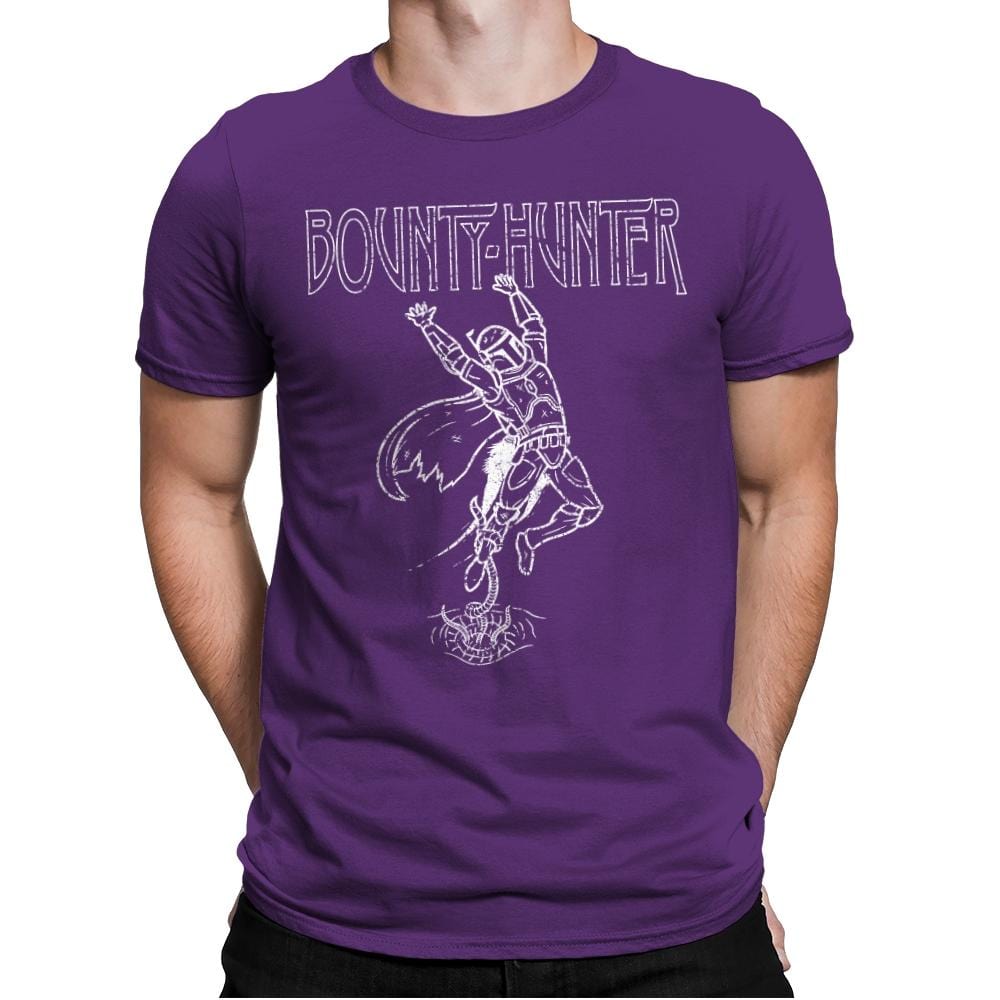 Bounty Hunter - Mens Premium T-Shirts RIPT Apparel Small / Purple Rush